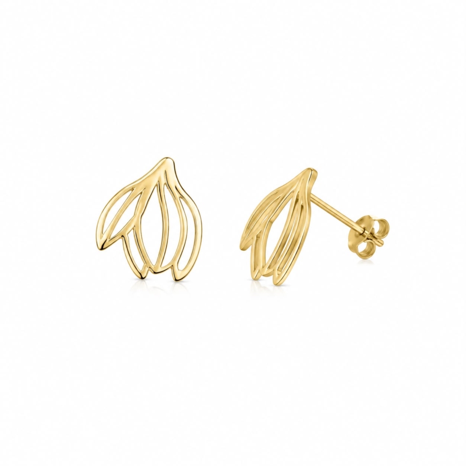 Cercei Floare Aur 14K CC-21