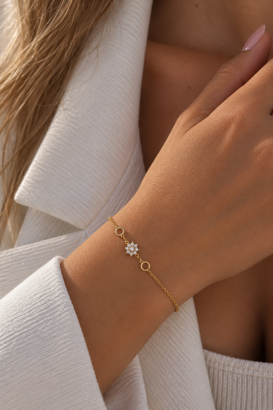 Bratara Floare Aur 14K BB-77