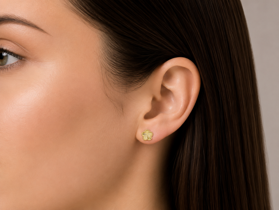 Cercei Floare Aur 14K CC-22