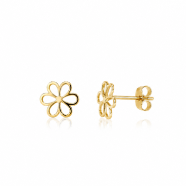 cercei floare aur 14k cc 23