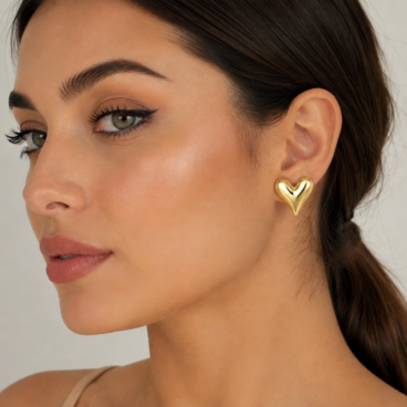 cercei inima aur 14k cc 34