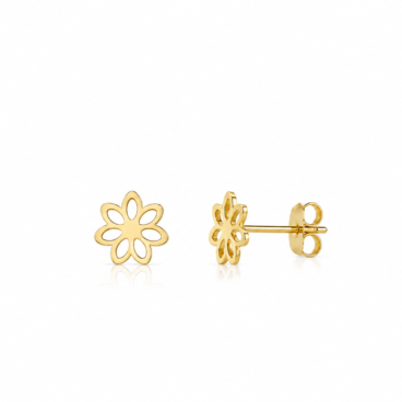 cercei floare aur 14k cc 40