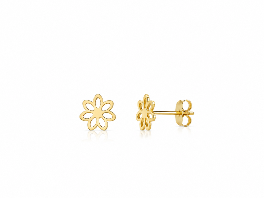 Cercei Floare Aur 14K CC-40