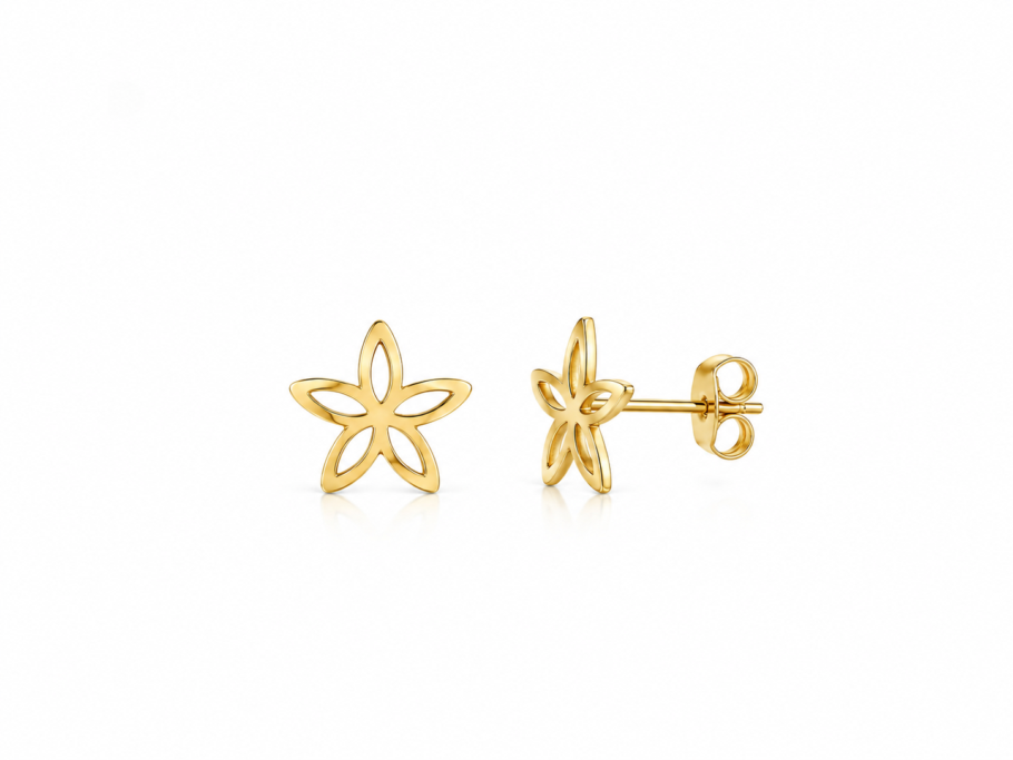 Cercei Floare Aur 14K CC-46
