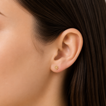 cercei floare aur 14k cc 47