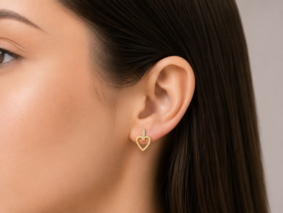 Cercei Inima Aur 14K CC-53