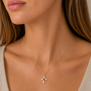 colier cu cruciulita aur 14k nn 81