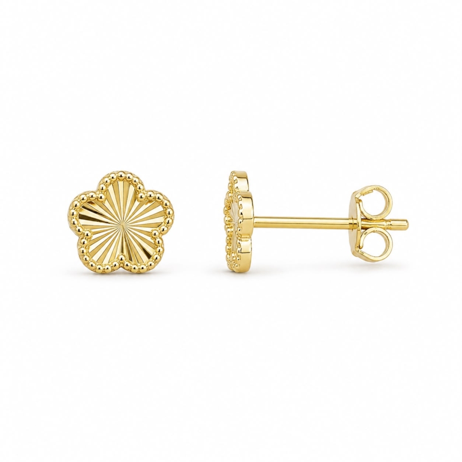 Cercei Floare Aur 14K CC-22