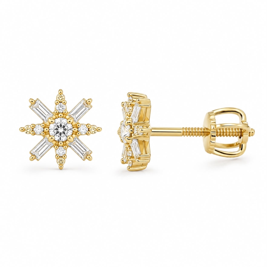 Cercei Cu Protectie Copii Aur 14K CPR72