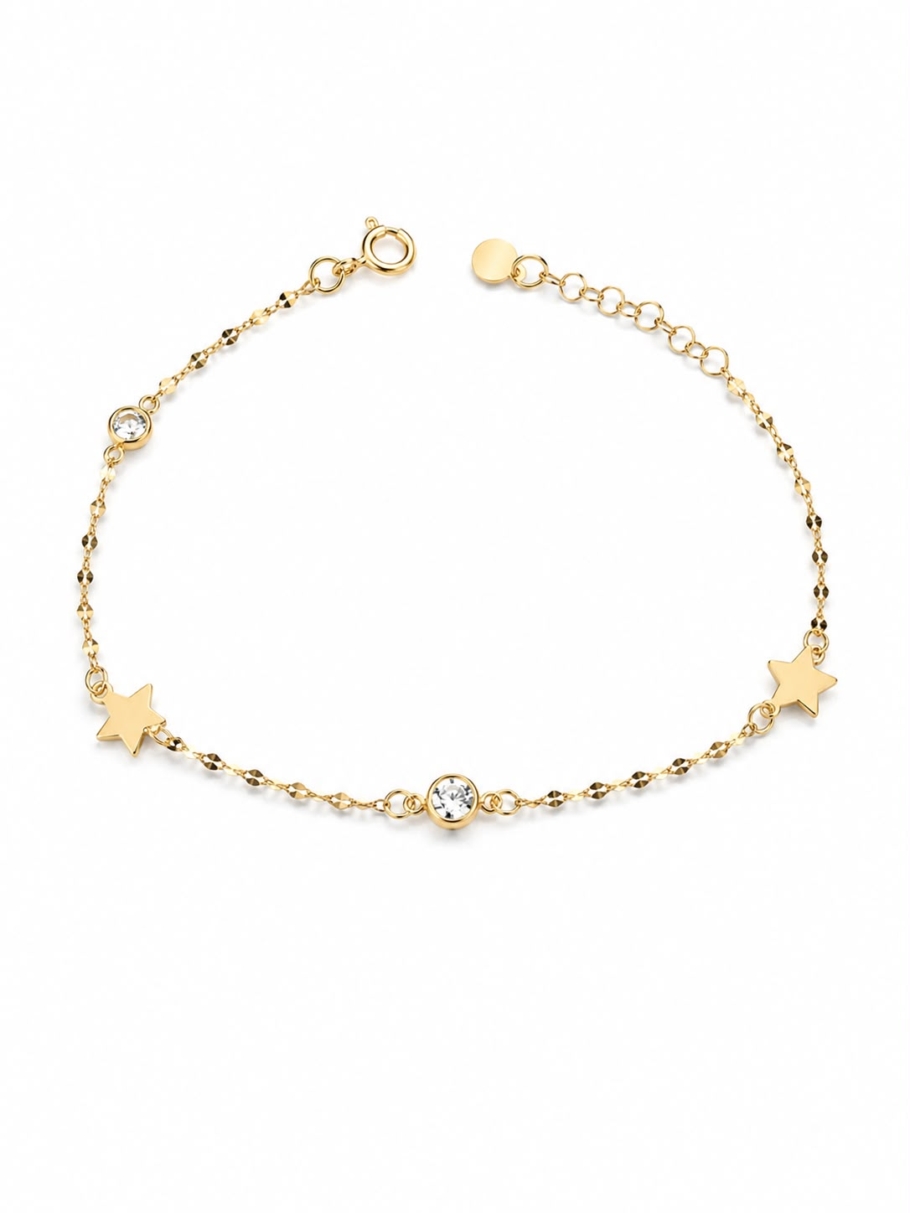 Bratara Cu Stelute Aur 14K BB-72