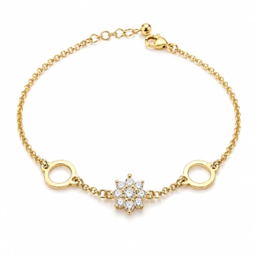 bratara floare aur 14k bb 24