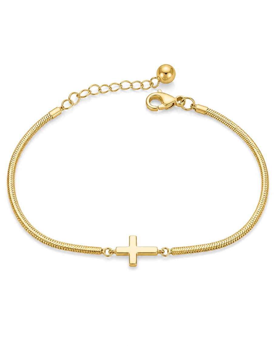 Bratara Cruciulita Aur 14K BBB78