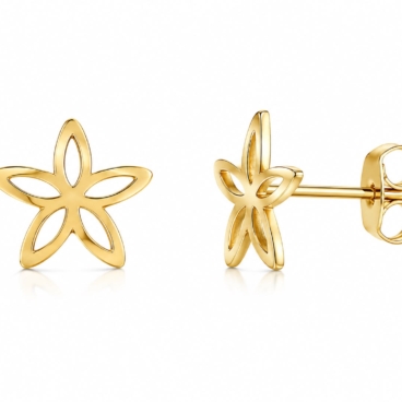 cercei floare aur 14k cc 43