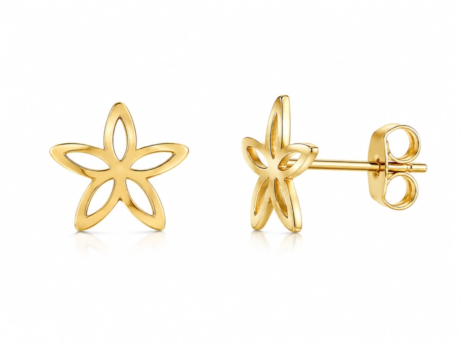 Cercei Floare Aur 14K CC-46