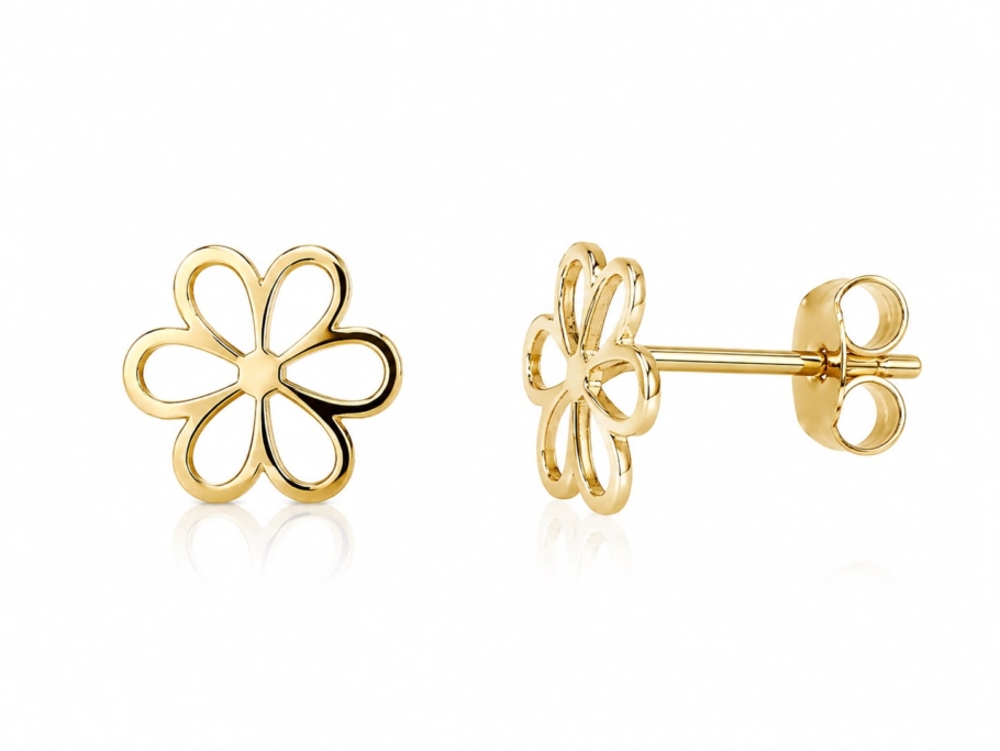 Cercei Floare Aur 14K CC-23