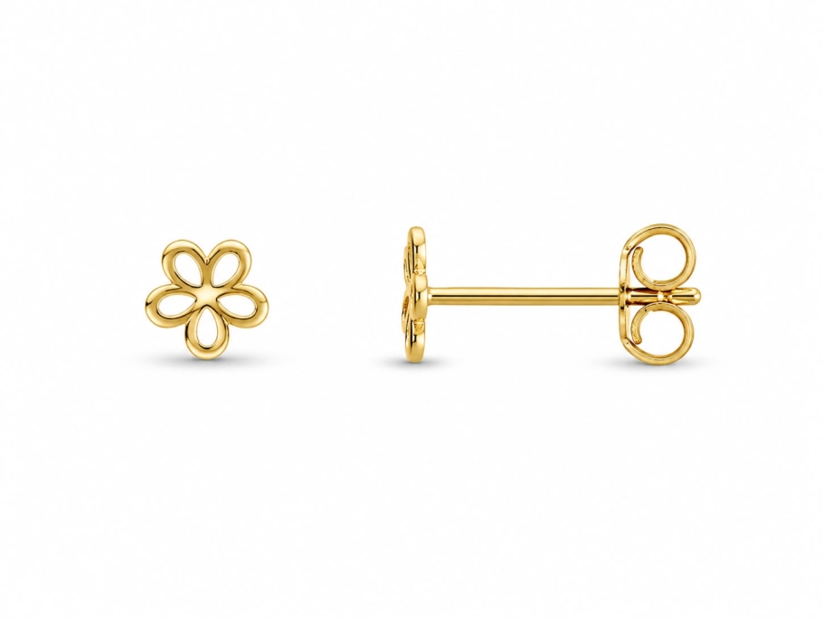 Cercei Floare Aur 14K CC-47