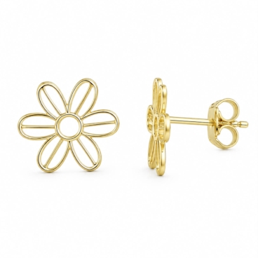 cercei floare aur 14k cc 56