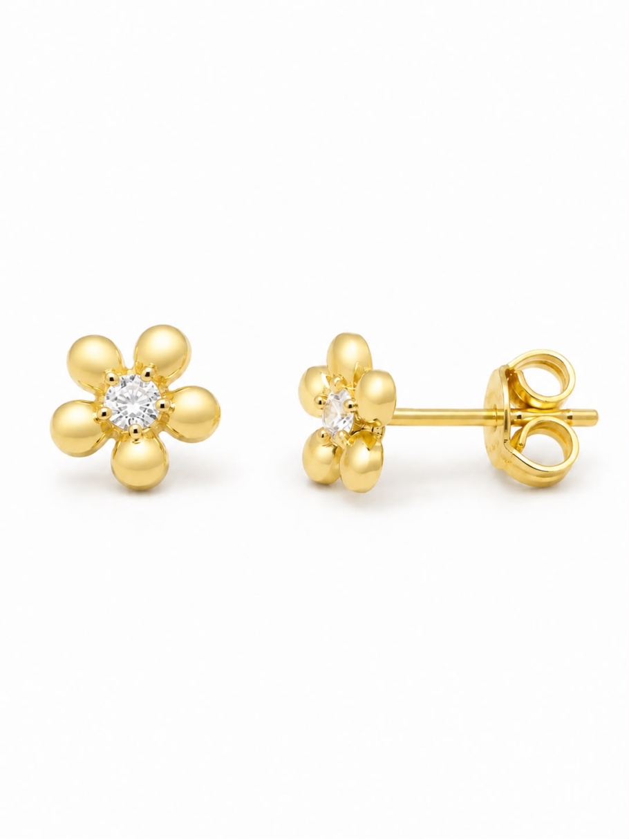 Cercei Floare Aur 14K CC-60