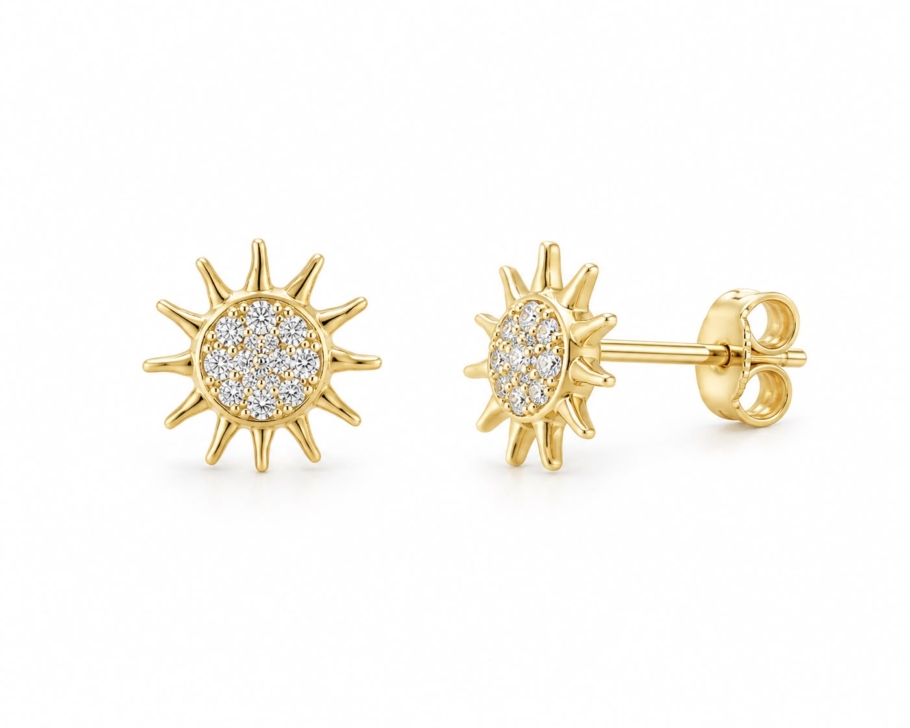 Cercei Soare Aur 14K CC-64