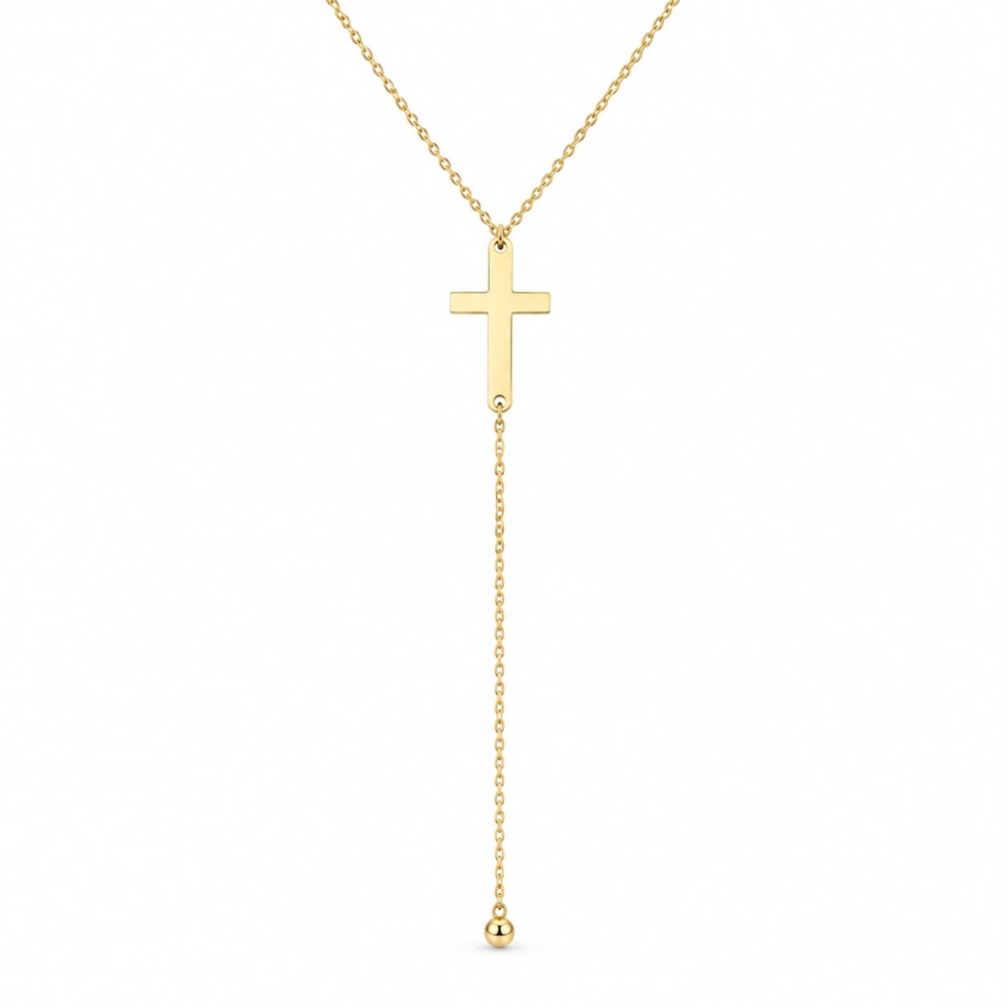 Colier Cu Cruciulita Aur 14K NN-97